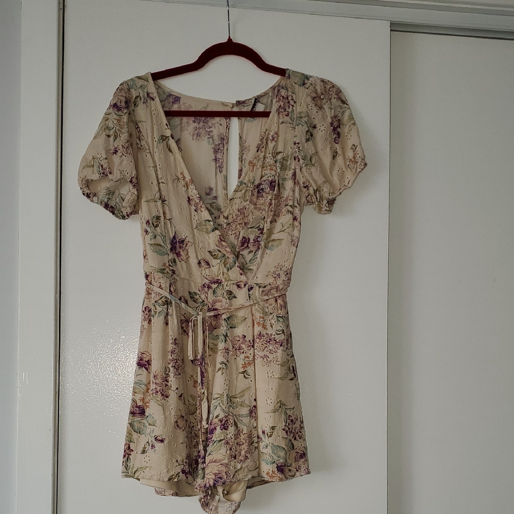 Floral Print Romper